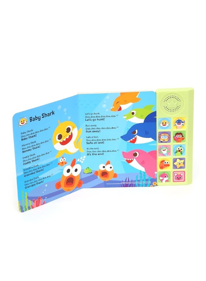 Baby Shark Sing-Alongs 10 Button Sound Book | Baby Shark Toys | Learning & Education Toys | Interactive Baby Books for Toddlers 1-3 | Gifts for Boys & Girls