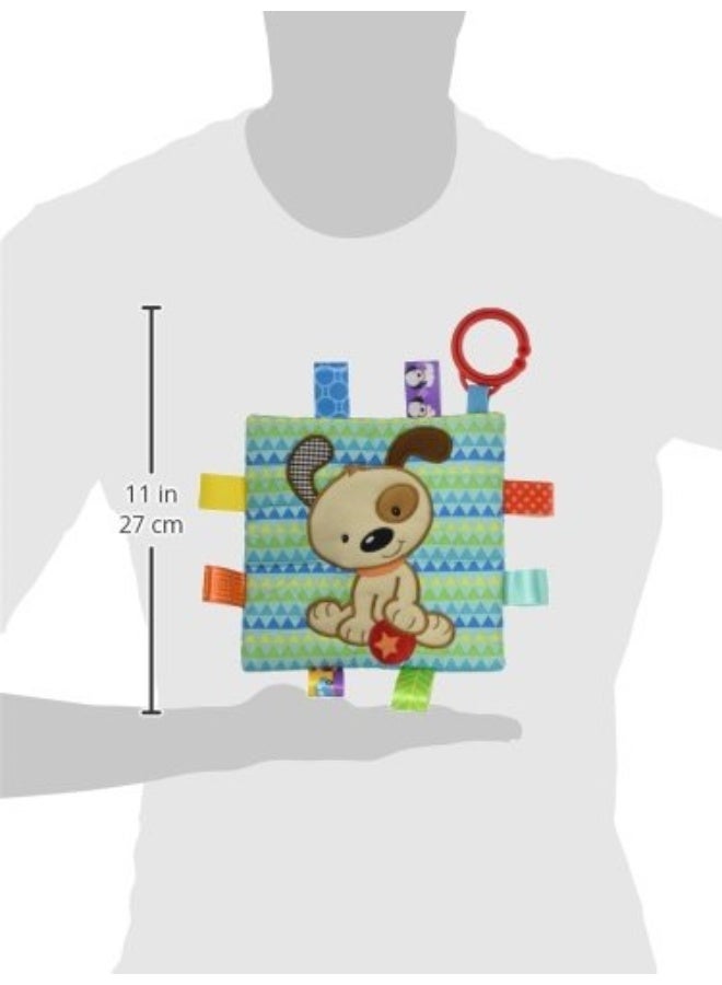 Taggies Crinkle Me Baby Toy, Brother Puppy , 6.5x6.5 Inch (Pack of 1)
