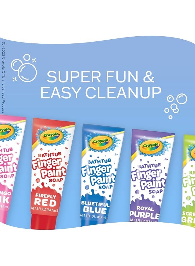 Crayola Taste Beauty Bathtub Finger Paint Soap, Easy to Clean, Pack of Ten 3-Fluid-Ounce Bottles