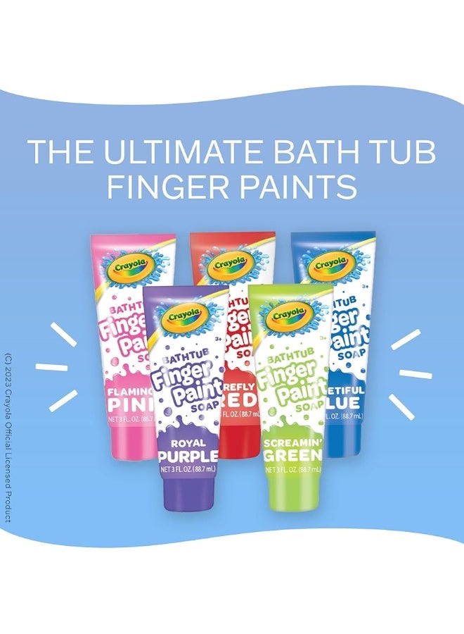 Crayola Taste Beauty Bathtub Finger Paint Soap, Easy to Clean, Pack of Ten 3-Fluid-Ounce Bottles