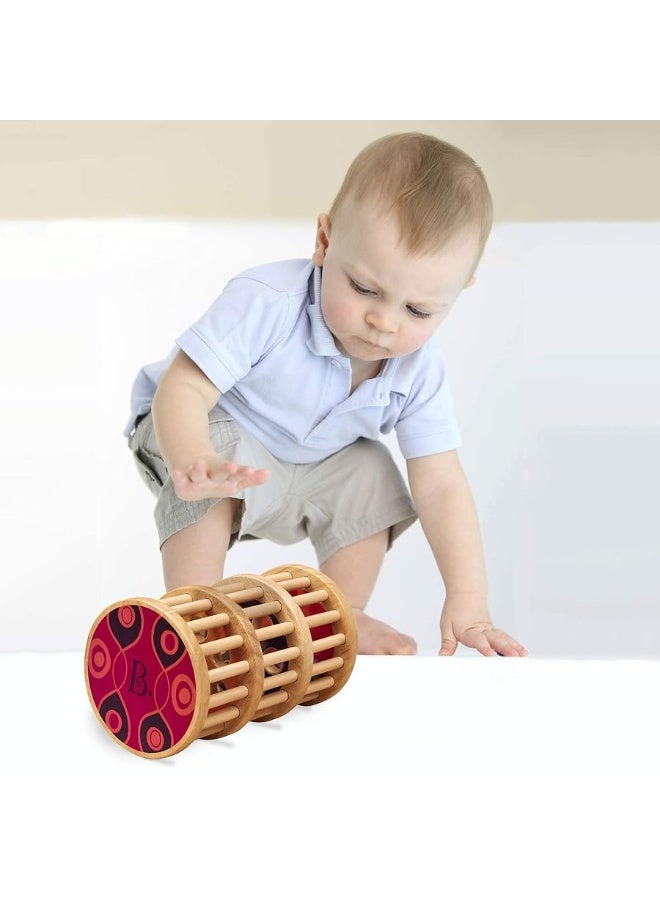 B. toys- A-Maze Rain Rush Dexterity Toy- Crawling Rolling Tower- Developmental Natural Wooden Rainmaker Toy- Toys for Toddlers