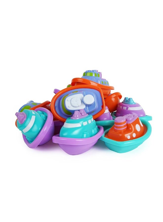 Boley Boats Bathtub Toys - 12 Pk Kids Bath Toys for Toddlers Ages 3+