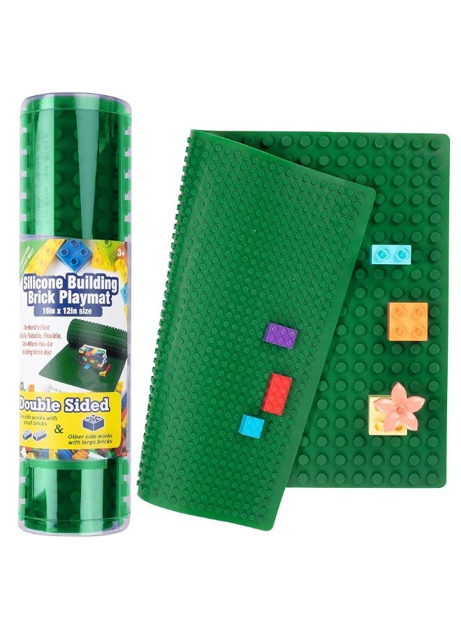 SCS Direct Brick Building Blocks Silicone Playmat - 16