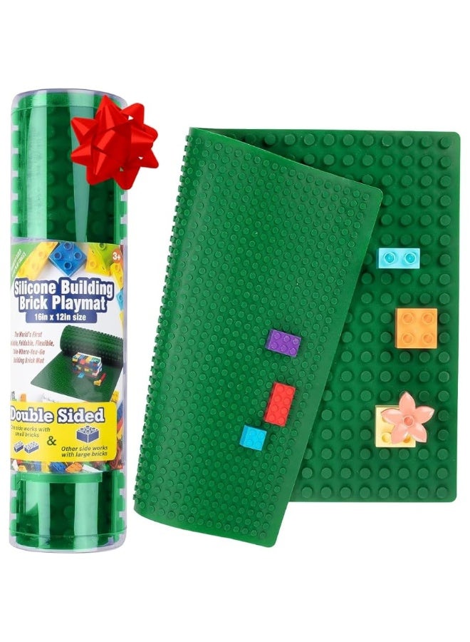 SCS Direct Brick Building Blocks Silicone Playmat - 16