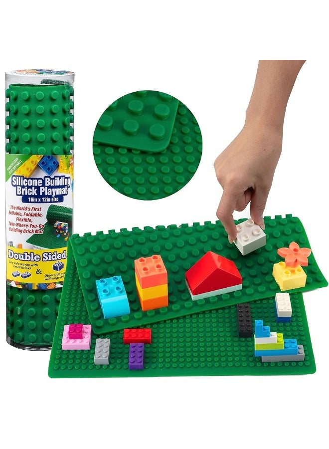 SCS Direct Brick Building Blocks Silicone Playmat - 16