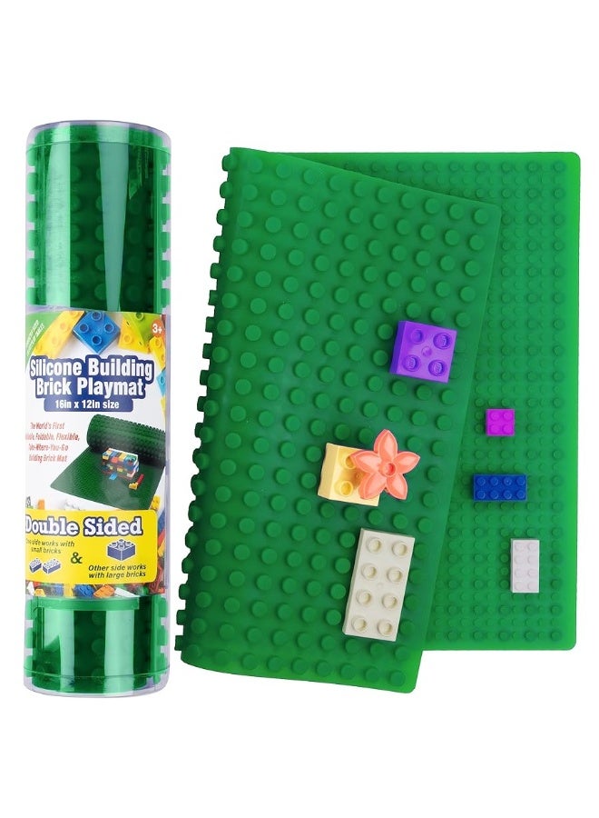 SCS Direct Brick Building Blocks Silicone Playmat - 16