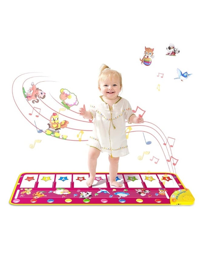 M SANMERSEN Piano Mat - Musical Keyboard Floor Playmat 39.5