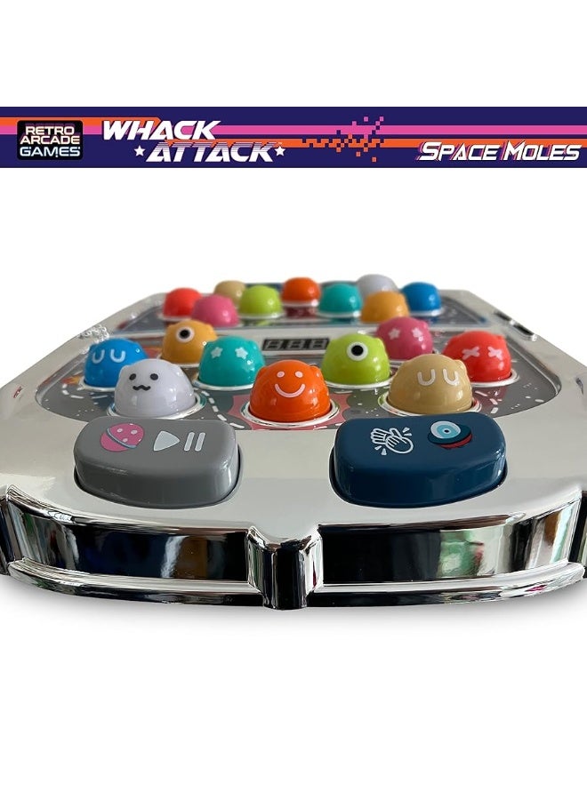 Whack Attack â€“ The Light and Sound Whack A Mole Game - Interactive Educational Toys for Toddlers & Kids, Pounding Toy for 3 4 5 6 7 8+ Year Old Boys/Girls, with Multi-Player Mode