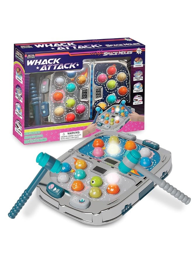 Whack Attack â€“ The Light and Sound Whack A Mole Game - Interactive Educational Toys for Toddlers & Kids, Pounding Toy for 3 4 5 6 7 8+ Year Old Boys/Girls, with Multi-Player Mode