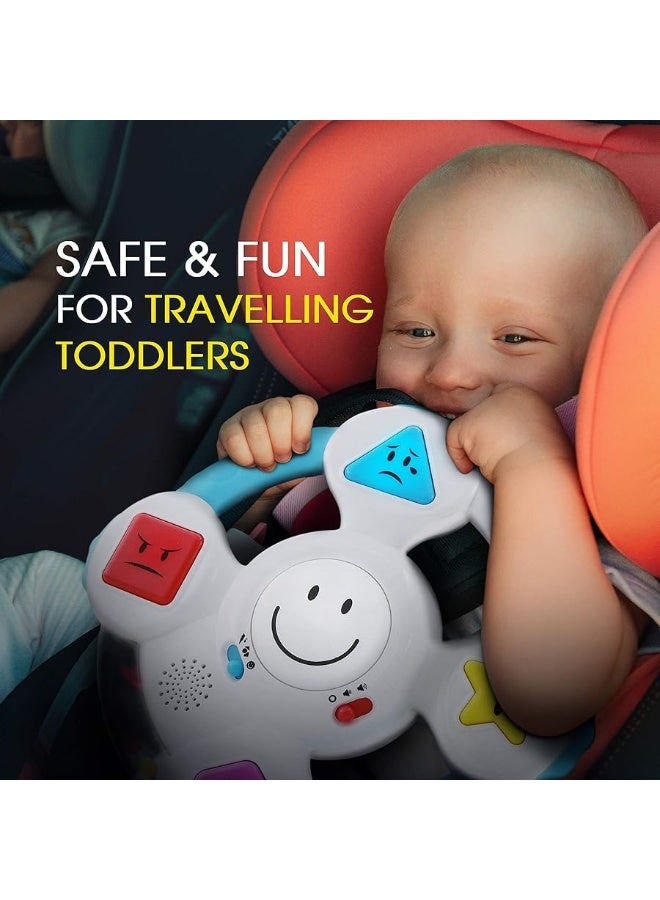 BEST LEARNING My Spin & Learn Steering Wheel - Interactive Educational Toys for 6 to 36 Months Old Infants, Babies, Toddlers - Learn Colors, Shapes, Feelings & Music - Birthday Gifts for Children