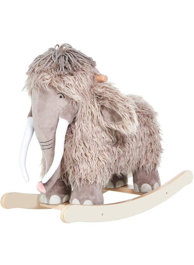 labebe - Plush Rocking Horse, Mammoth Rocker, Stuffed Rocker Toy for Child 1-3 Year Old, Kid Ride On Toy Wooden, Rocking Animal for Infant/Toddler Girl&Boy, Nursery Birthday Gift