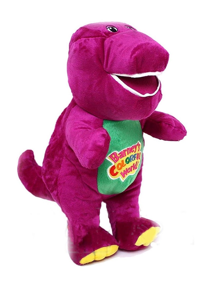 30cm Purple Dinosaur Barney Doll Singing Children's Plush Toy