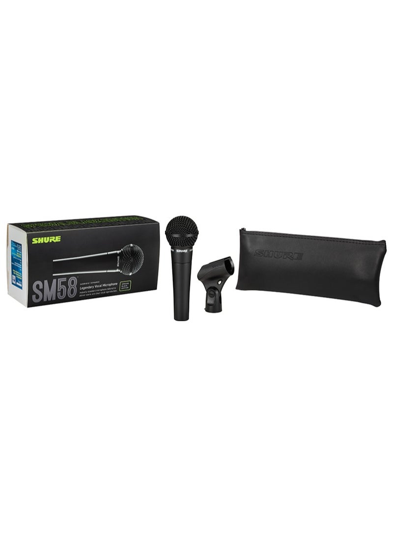 Pro XLR Dynamic Microphone - Professional Studio & Live Performance Cardioid Mic for Vocals, Podcasting, and Recording, Special Edition SM58 Edition Black