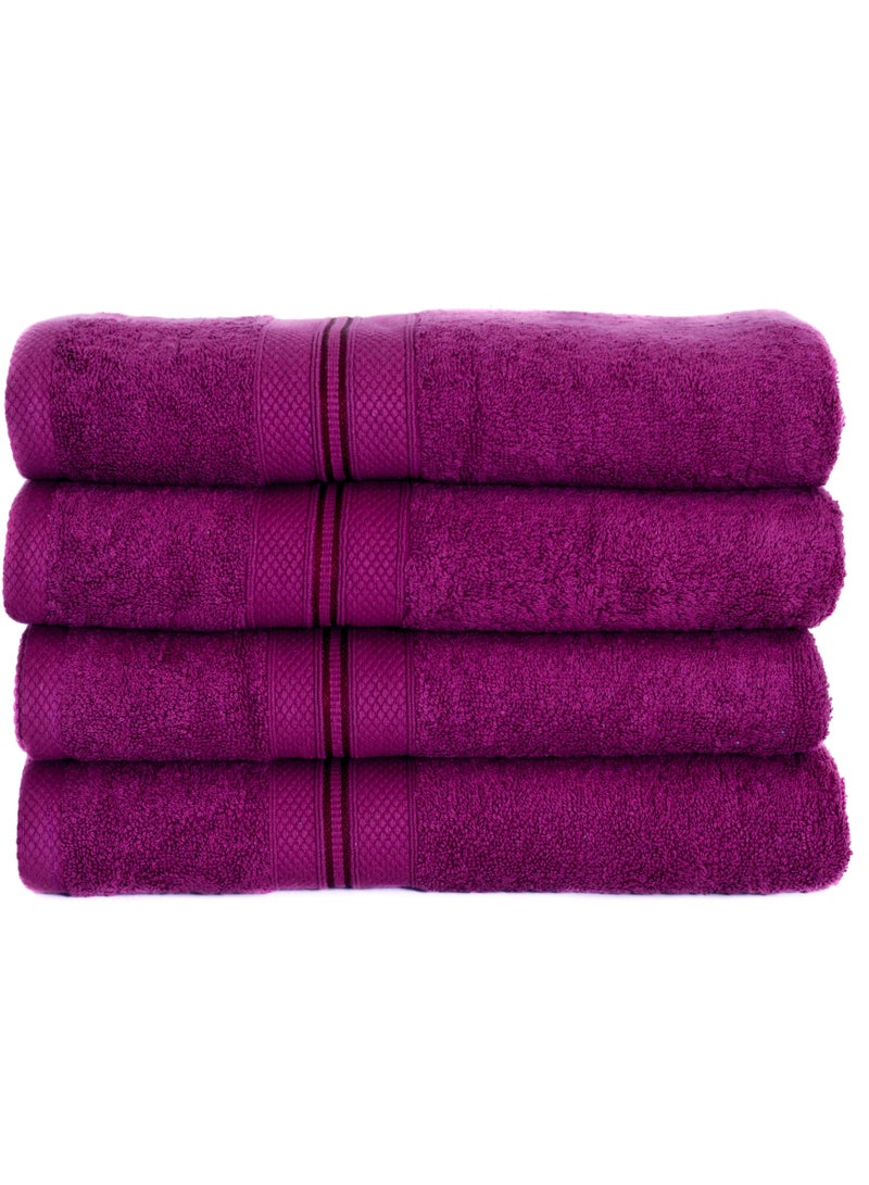 100% Cotton Ultra Soft Bath Towel Set, 70x140 cm, Quick Dry, Super Absorbent, Antibacterial Treatment, 550 GSM Terry-  Peau-Deuce collection