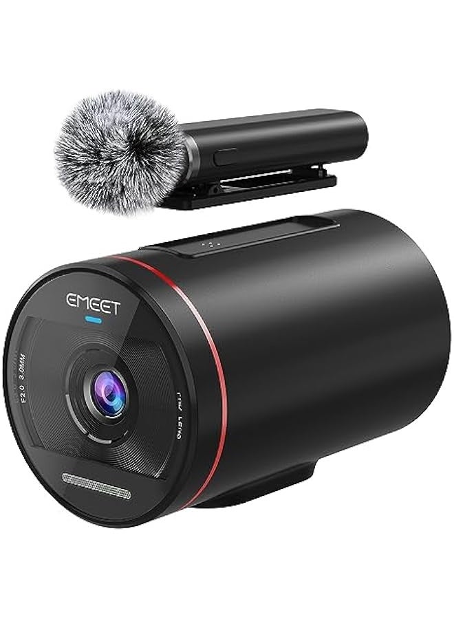 Streamcam One Wireless Streaming Camera, 1080P HD Webcam with Sony Sensor, Multi-cam support, 1 Detachable Mic & 2 Built-in Noise Reduction Mics, 8H Streaming Battery for Youtube/Twitch/Facebook