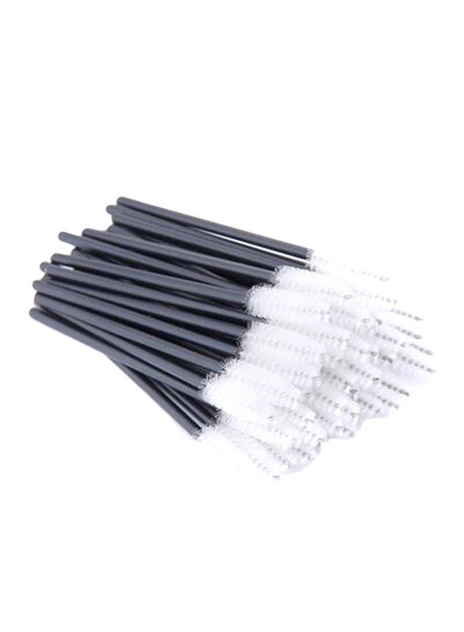 100Pcs Disposable Mascara Wands Eyelash Applicator Eyebrow Brush White