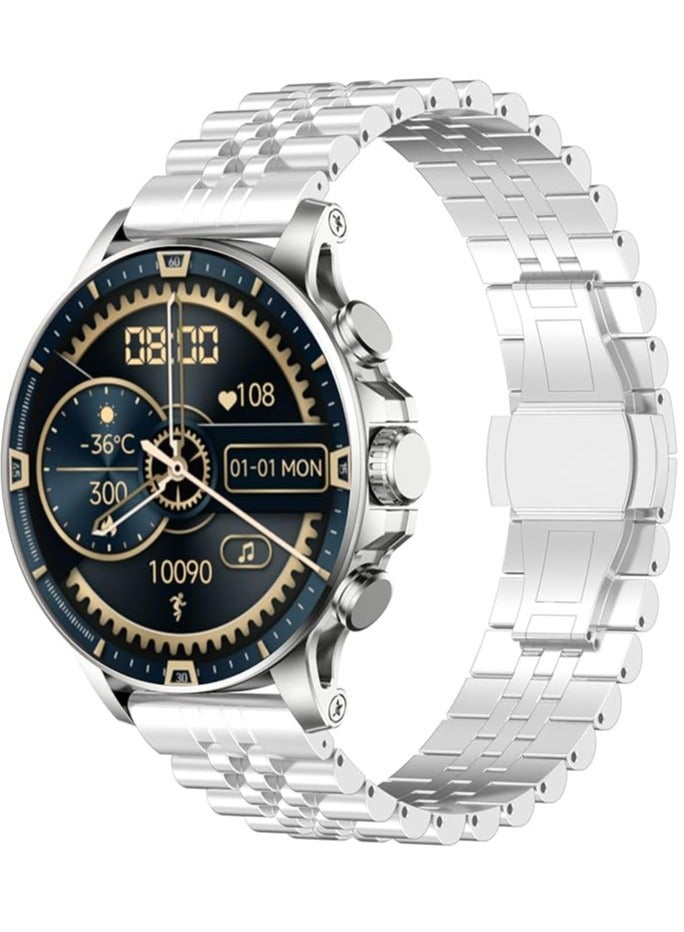 Faster Nerv Watch 3 Pro SE- Smart Watch Super Retina with Always On Display- Watch for Men and Women 1.6 Inches Amoled Screen- 100 Plus Dynamic Faces (1x Chain Straps + 1x Silicon Straps)