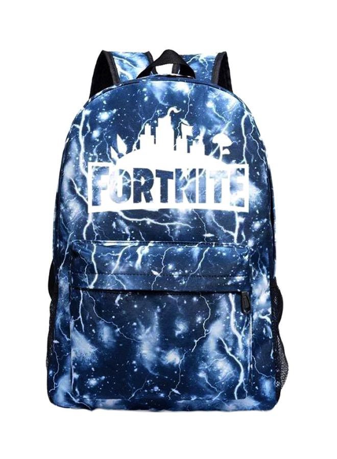 Fortnite Battle Royale School Backpack Blue/White