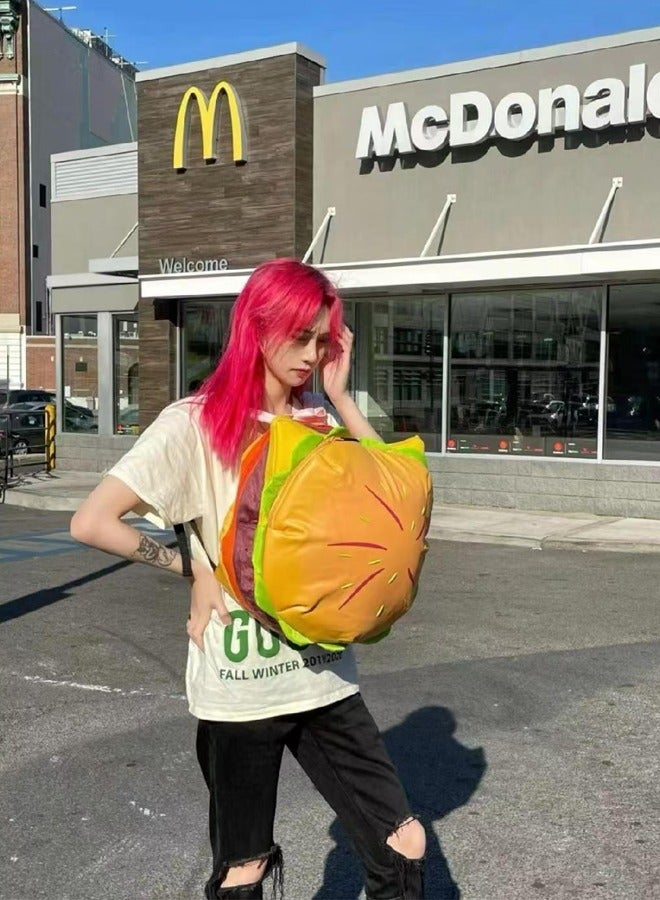 Unisex backpacks hamburger Bag hamburger mburger