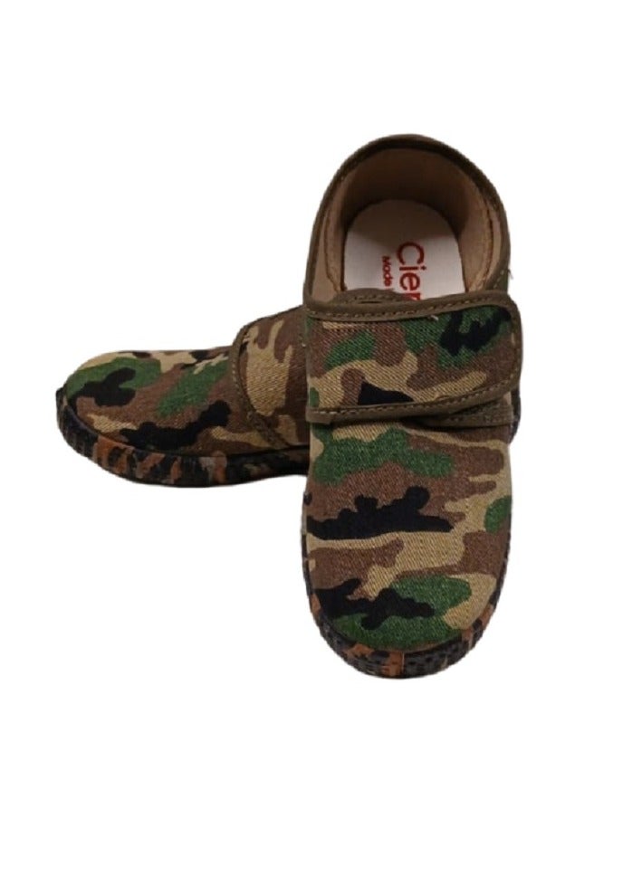 Pikkaboo Ceinta Kakhi Camou Kids Shoes