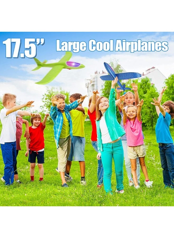 BooTaa 4 Pack LED Foam Airplane,17.5