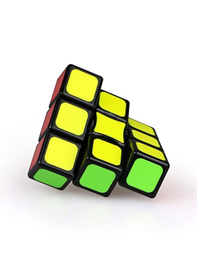 CuberSpeed 1x3x3 Super Floppy Stickerless Magic Cube 3x3x1 Black Titles Version Speed Cube