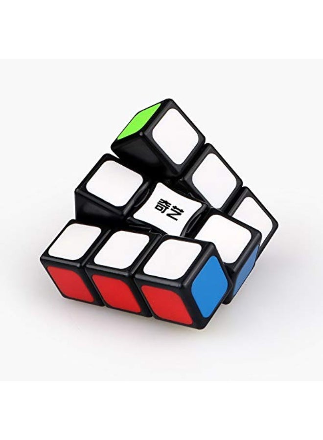 CuberSpeed 1x3x3 Super Floppy Stickerless Magic Cube 3x3x1 Black Titles Version Speed Cube