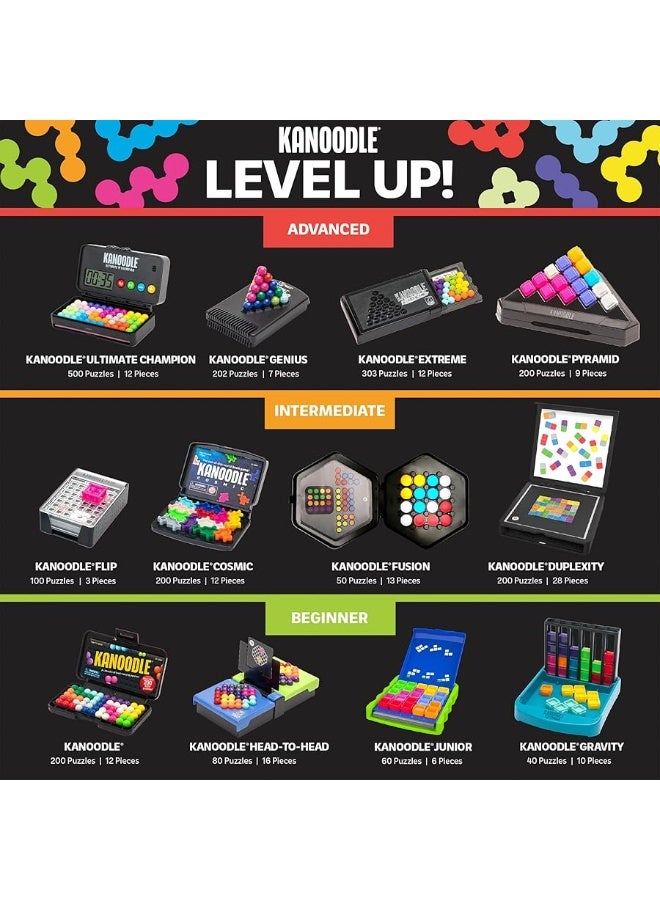 Educational Insights Kanoodle Genius 3-D Puzzle Brain Teaser Game for Adults, Teens & Kids, Over 200 Challenges, Gift for Ages 8+