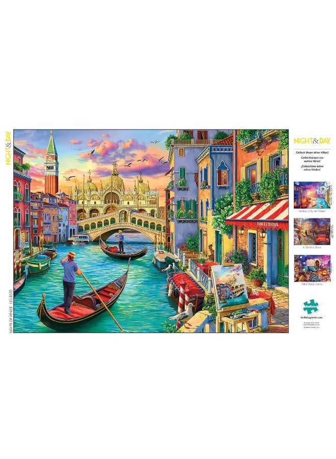 Buffalo Games - Image World - Sights of Venice - 1000 Piece Jigsaw Puzzle for Adults Challenging Puzzle Perfect for Game Nights