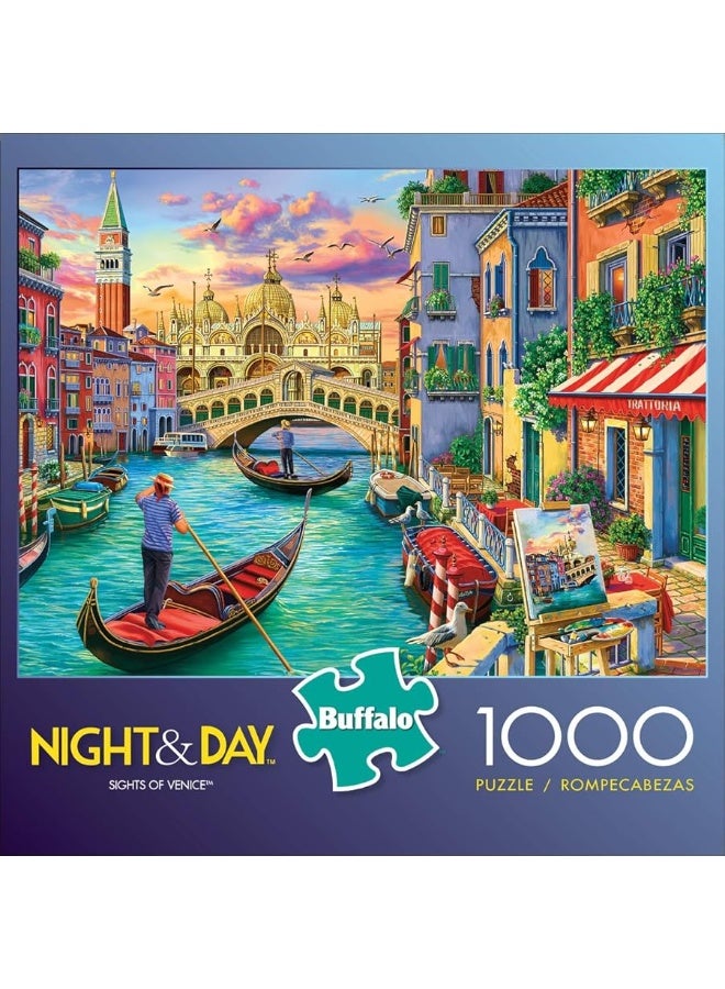 Buffalo Games - Image World - Sights of Venice - 1000 Piece Jigsaw Puzzle for Adults Challenging Puzzle Perfect for Game Nights