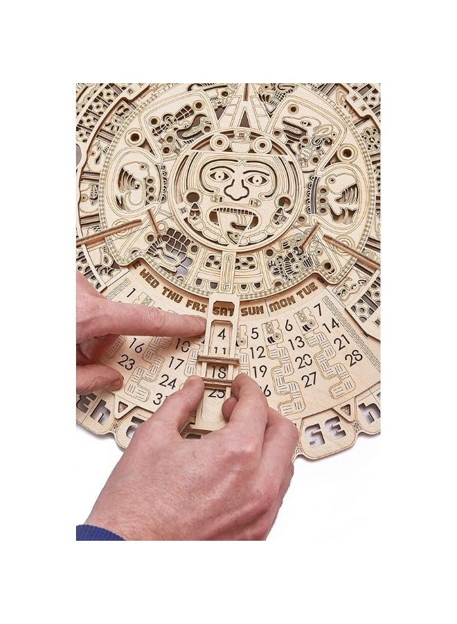 Wood Trick Mayan Wall Calendar 3D Wooden Puzzles for Adults and Kids to Build - 16