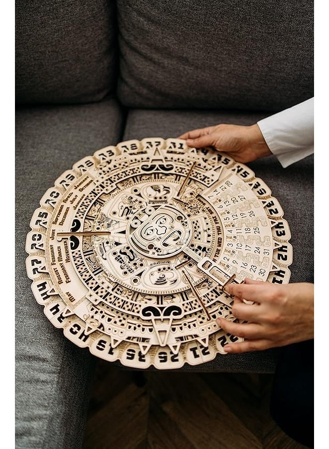 Wood Trick Mayan Wall Calendar 3D Wooden Puzzles for Adults and Kids to Build - 16