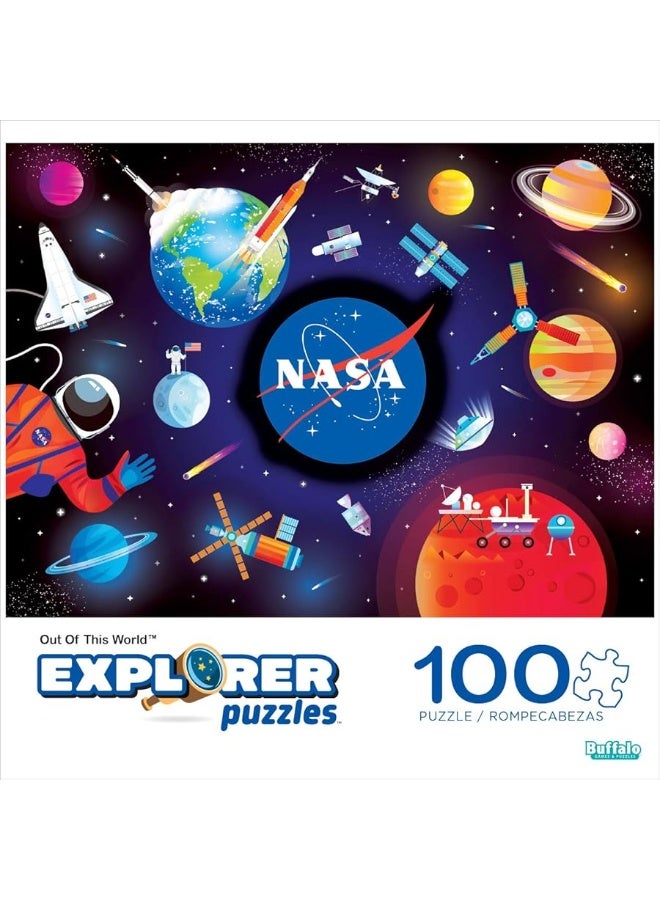 Buffalo Games  Out of This World  100 Piece Jigsaw Puzzle for Families Challenging Puzzle Perfect for Game Nights  Finished Puzzle Size is 1500 x 1100