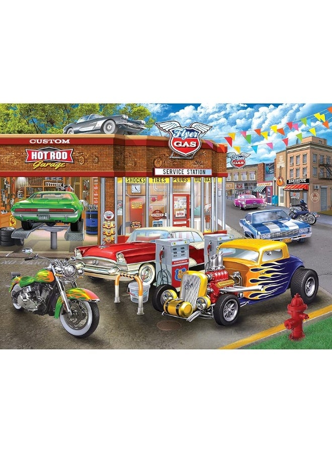 CRA-Z-Art - RoseArt - Chris Bigelow - Hot Rod Garage - 1000 Piece Jigsaw Puzzle