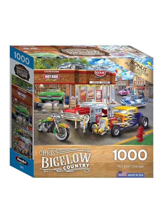 CRA-Z-Art - RoseArt - Chris Bigelow - Hot Rod Garage - 1000 Piece Jigsaw Puzzle