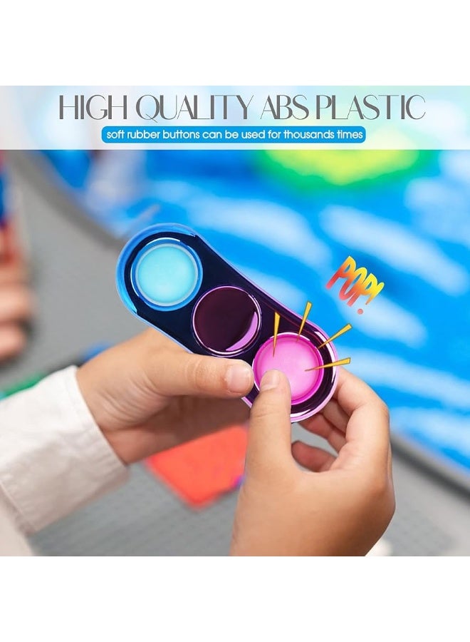 FIGROL 3 Pack Pop Fidget Spinners for Party FavorsHand Fidget Bulk Toys for Classroom Return PrizesSensory Fidget Toys for Teens Boys GirlsEaster Basket Stuffers Brithday Gifts Prizes