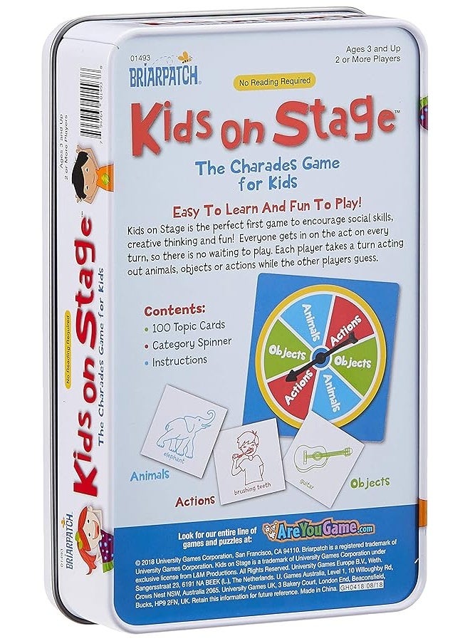 Briarpatch | Kids on Stage: The Charades Game For Kids Travel Tin, Ages 3+