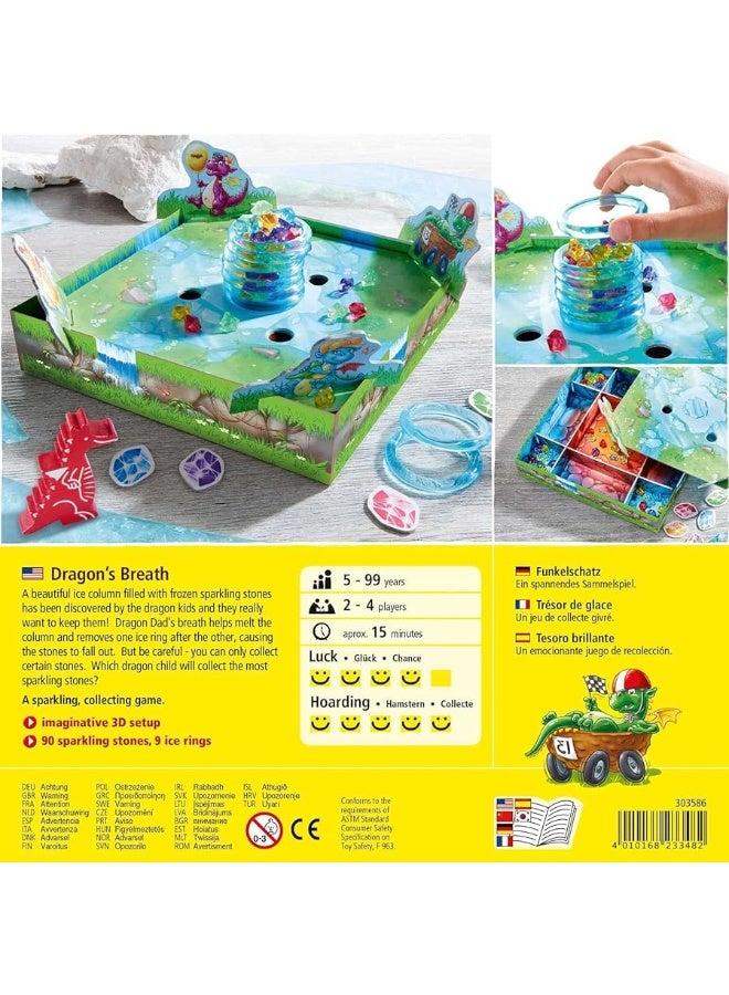 HABA Dragon's Breath - 2018 Kinderspiel des Jahres (Children's Game of The Year) Winner - an Exciting Collecting Game for 2-4 Players Ages 5+