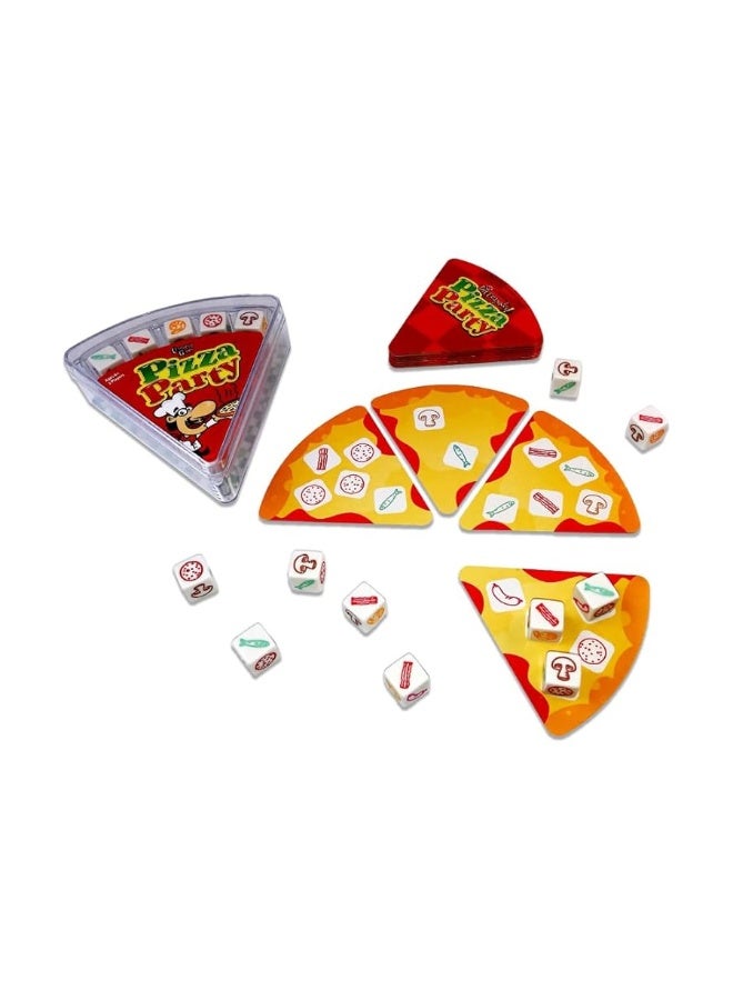 University Games, Pizza Party Dice Game, Dice Game for Kids and Families, Ages 6+