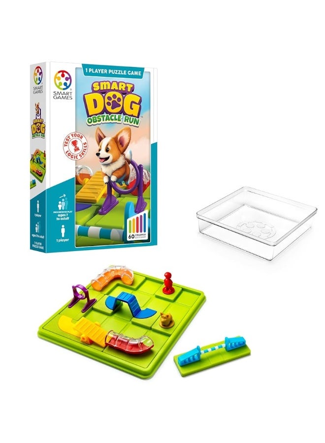 SmartGames Smart Dog Agility Course TravelFriendly Logic Game for Ages 7  Adult with 60 Challenges