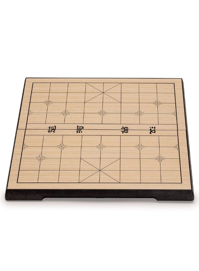 Yellow Mountain Imports Chinese Chess Xiangqi Magnetic Travel Set 122 Inches  Compact Folding Board Game Set