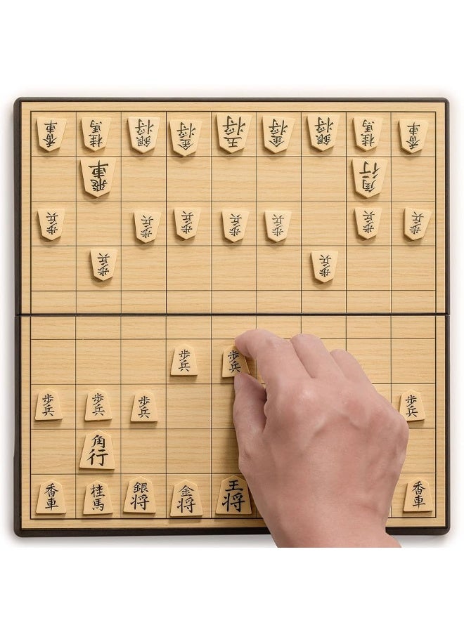 Yellow Mountain Imports Shogi Japanese Chess Magnetic Travel Game Set - 9.6-Inch