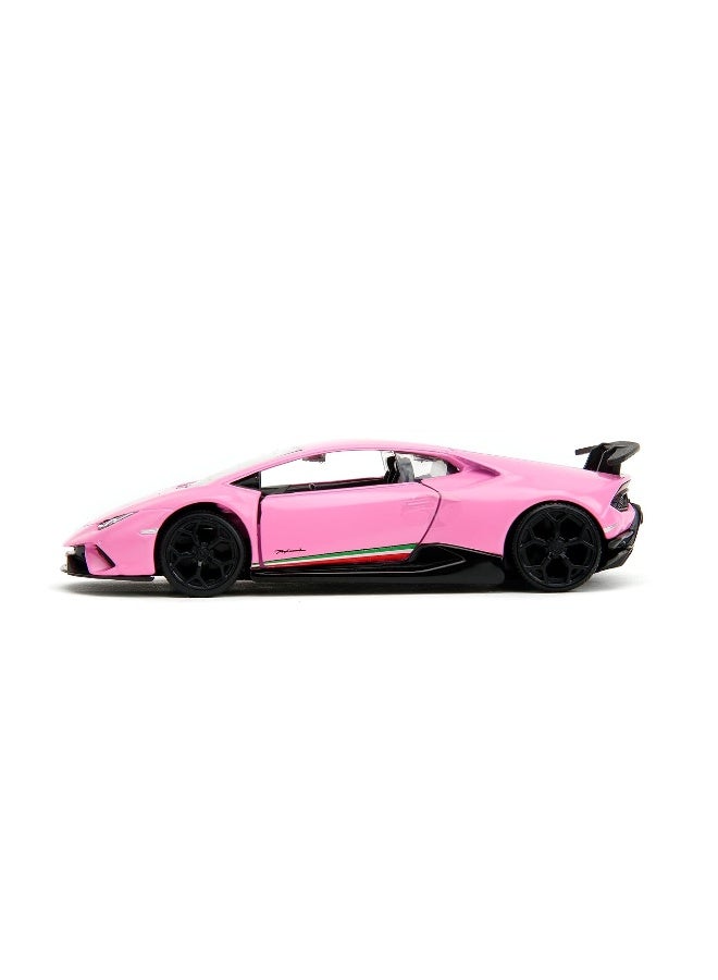 Pink Slips 1:32 W1 Lamborghini HuracÃ¡n Performante Die-Cast Car, Toys for Kids and Adults(Glossy Pink)