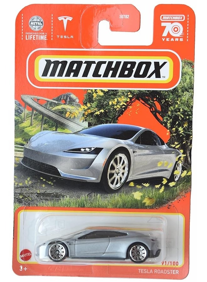 Matchbox Tesla Roadster, Silver 91/100