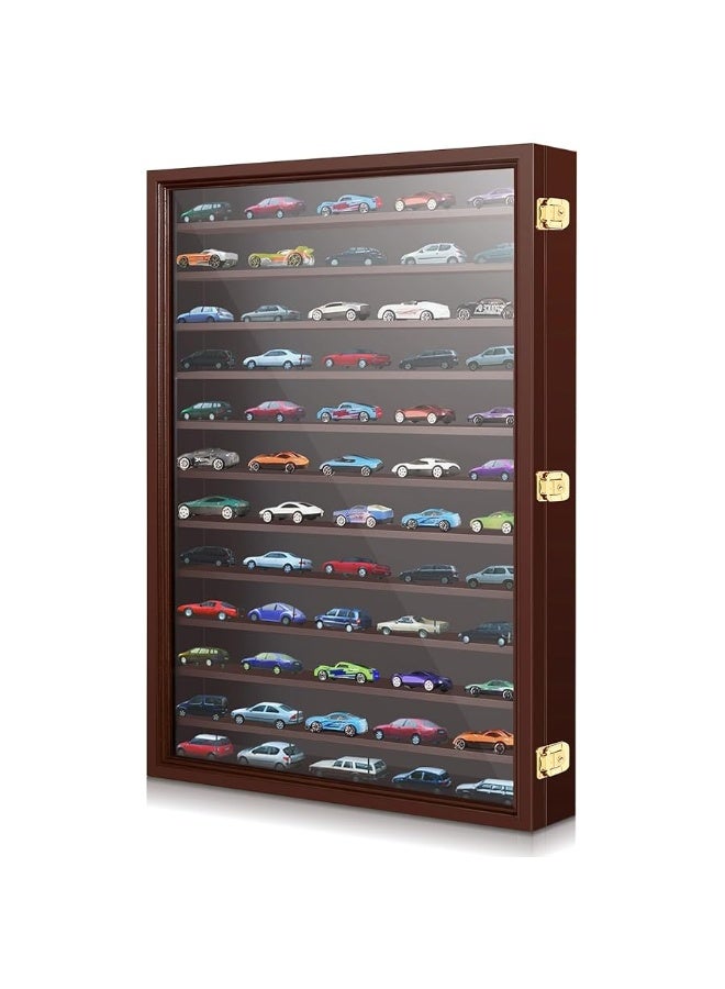 Tatuo Car Model Display Case 1 64 Scale Toy Cars Box Acrylic Door Display Case Model Cars Storage Cabinet Rack with Door for Mini Toys and Small Wheels Black265 x 1875 x 325