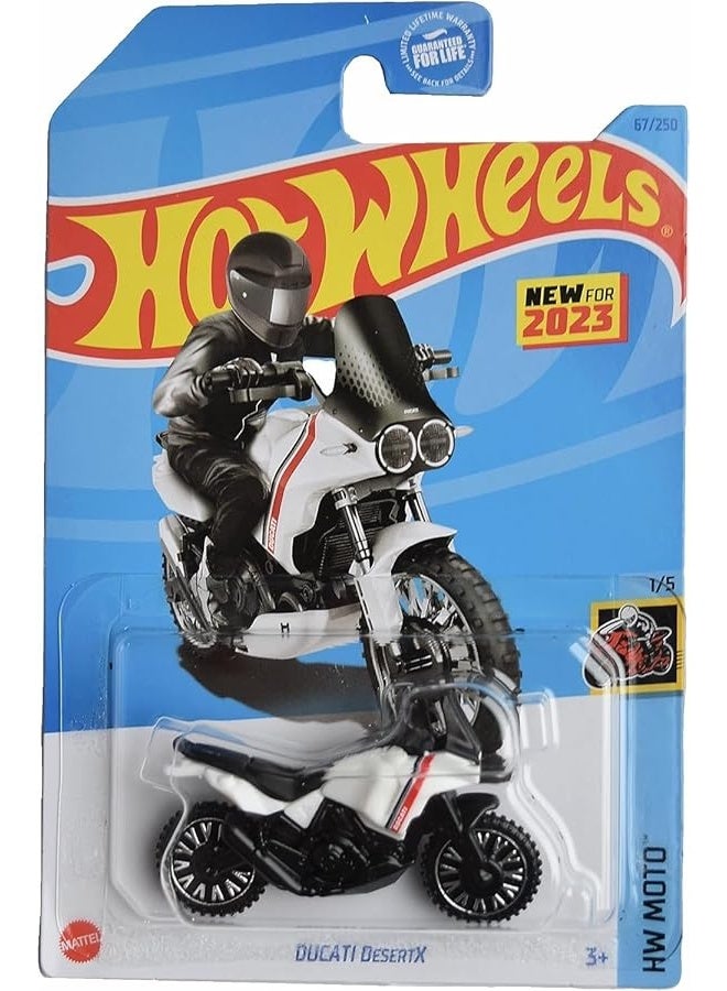 Hot Wheels Ducati DesertX, HW Moto 1/5 [White/Black] 67/250