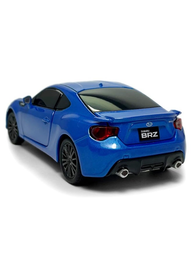 1/32 Scale 2017 BRZ Model Car Diecast Toy Cars Metal Children's Die-cast Vehicles, Doors Open, with Light, Toys for Boys Kids Birthday Gifts Men Collection Desktop Display, Blue