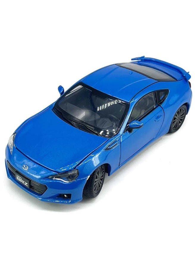 1/32 Scale 2017 BRZ Model Car Diecast Toy Cars Metal Children's Die-cast Vehicles, Doors Open, with Light, Toys for Boys Kids Birthday Gifts Men Collection Desktop Display, Blue