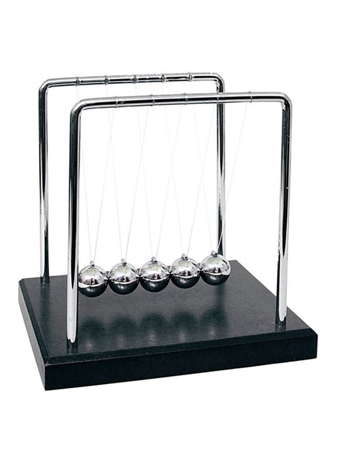 Newtons Cradle Balance Balls Wooden Base 7-Inch