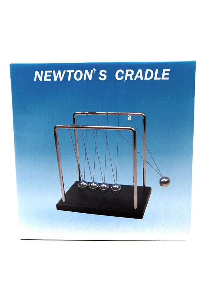 Newtons Cradle Balance Balls Wooden Base 7-Inch